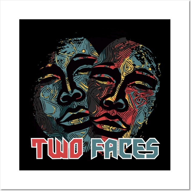 Two faces Wall Art by Pixy Official